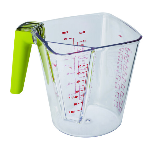 Verre mesureur avec poign&eacute;e de 50 ml &agrave; 1L